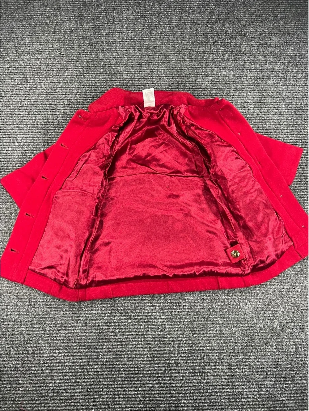 Gymboree Baby Girls Red Holiday Dress Coat with Satin Lining Size 18-24 Months